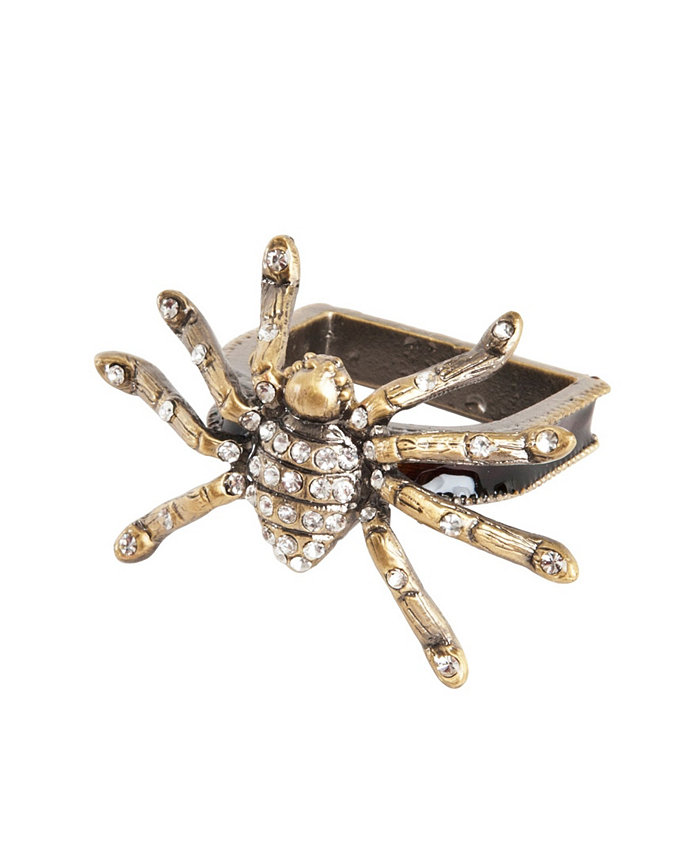 Saro Lifestyle Spider Napkin Ring Set of 4