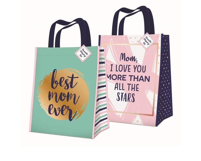 Kane Home MomS Rule Shopping Totes     44497