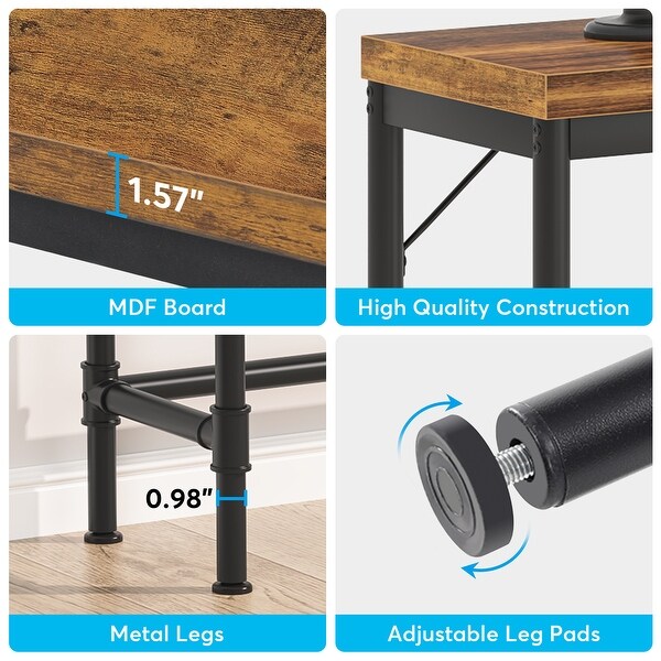 71-Inch Long Narrow Console Table， 37.4 Inches Height Bar Table