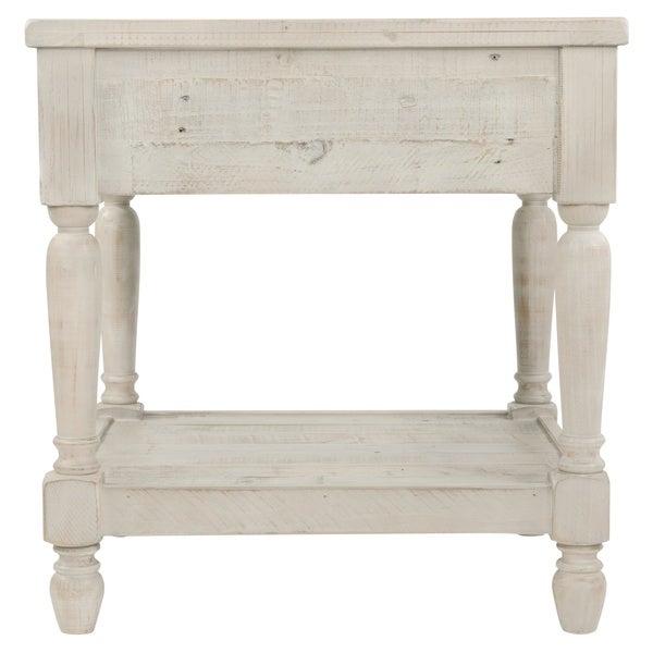 Signature Design by Ashley Hickory Homestead Casual Whitewash End Table