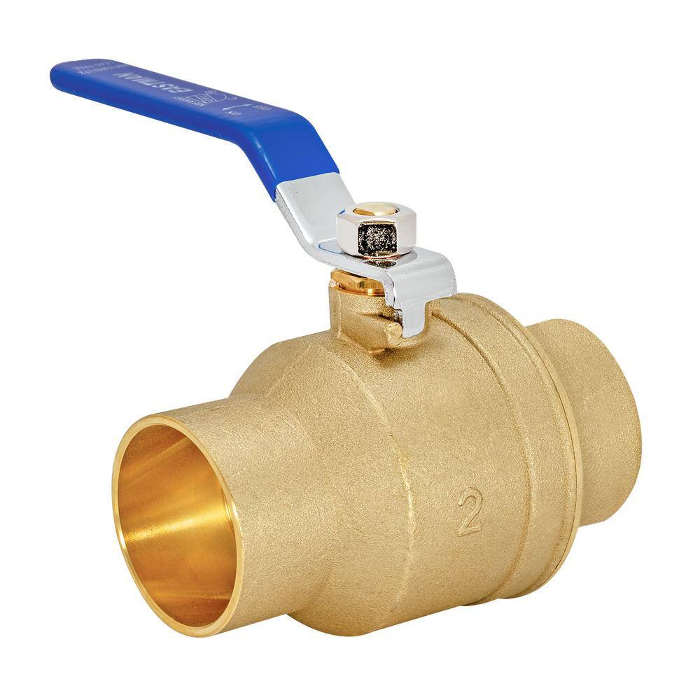 EASTMAN 2 in. x 2 in. Brass Sweat C x C Full Port Ball Valve 20071LF