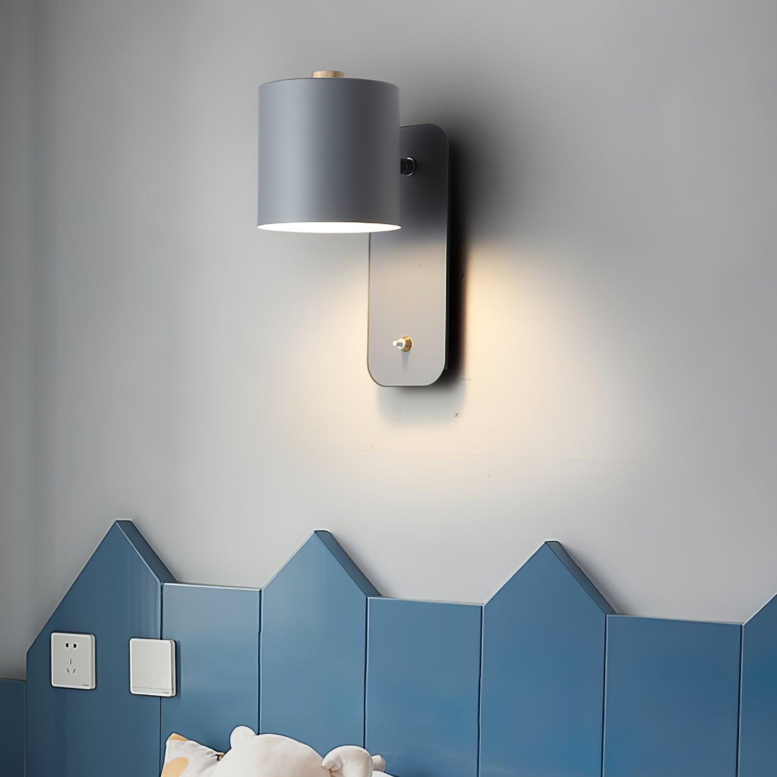 Rotatable Cylinder Plug-in Wall Lamp