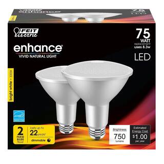 Feit Electric 75-Watt Equivalent PAR30 Dimmable CEC Compliant LED ENERGY STAR 90+ CRI Flood Light Bulb Bright White (24-Pack) PAR30LDM930CA212