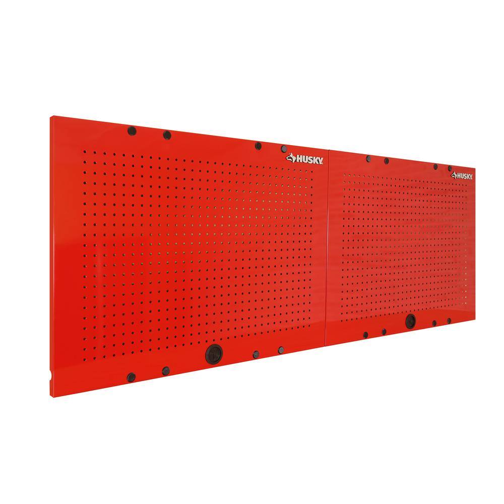 Husky 2-Pack Steel Pegboard Set in Red (36 in. W x 26 in. H) for Ready-to-Assemble Steel Garage Storage System G3600APR-US