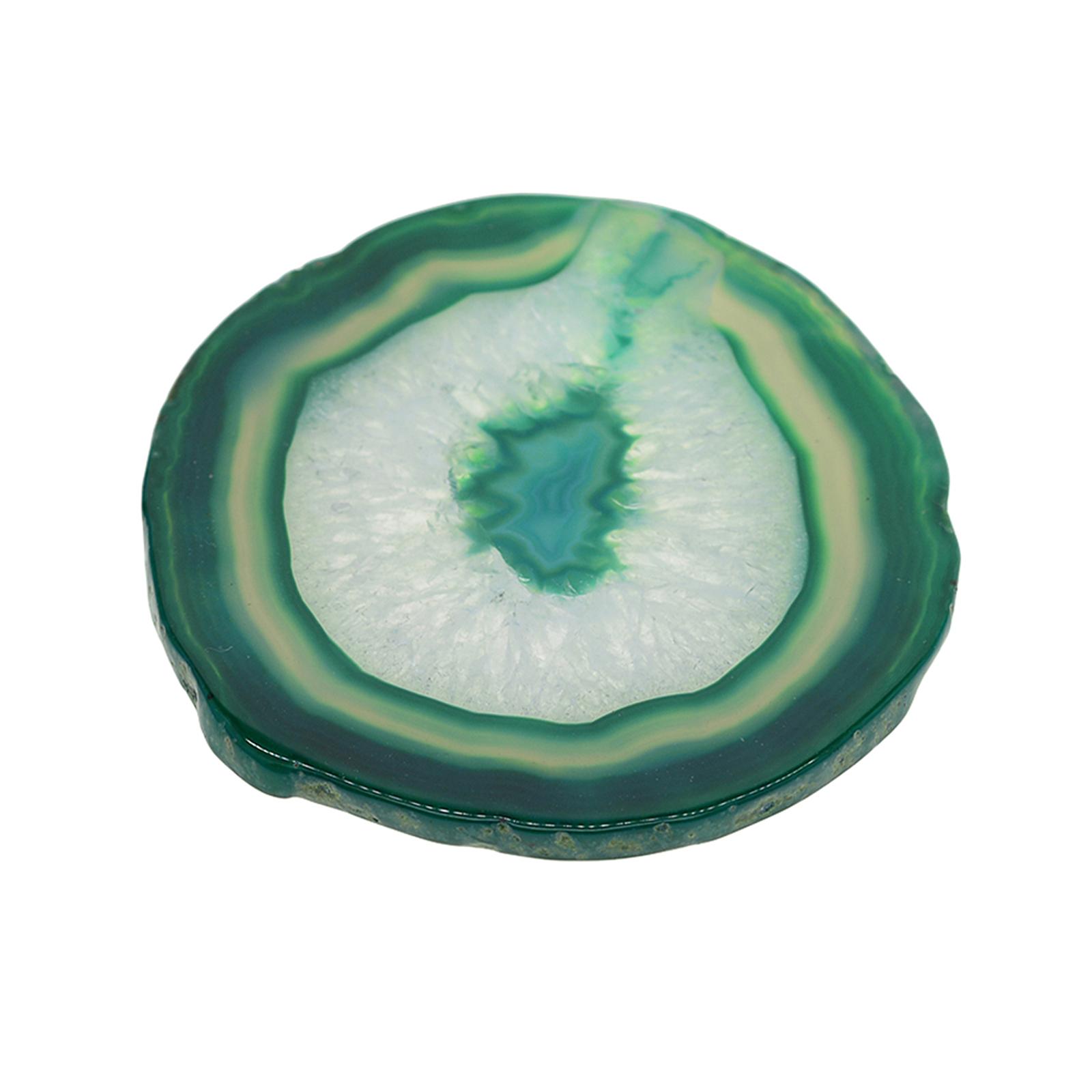 Set of 2 Slices Geode ，Beverage Coasters Cup Mat，Irregular