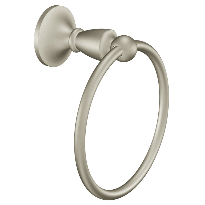 Moen Wembley Brushed Nickel Towel Ring Zinc