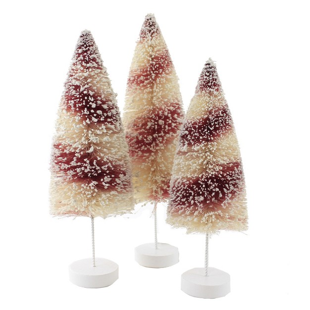 Christmas Candy Cane Bottle Brush Trees Bethany Lowe Designs Inc Decorative Figurines