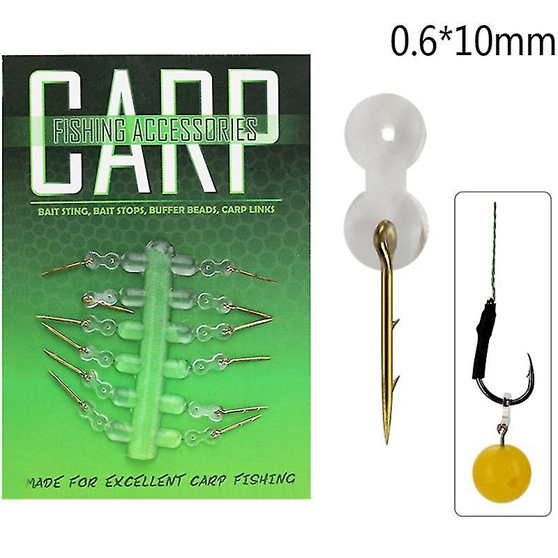 12pcs Bait Carp Fishing Hook Bait Sting Boilies Pin With Corn Ronnie Hair Rig Hfmqv