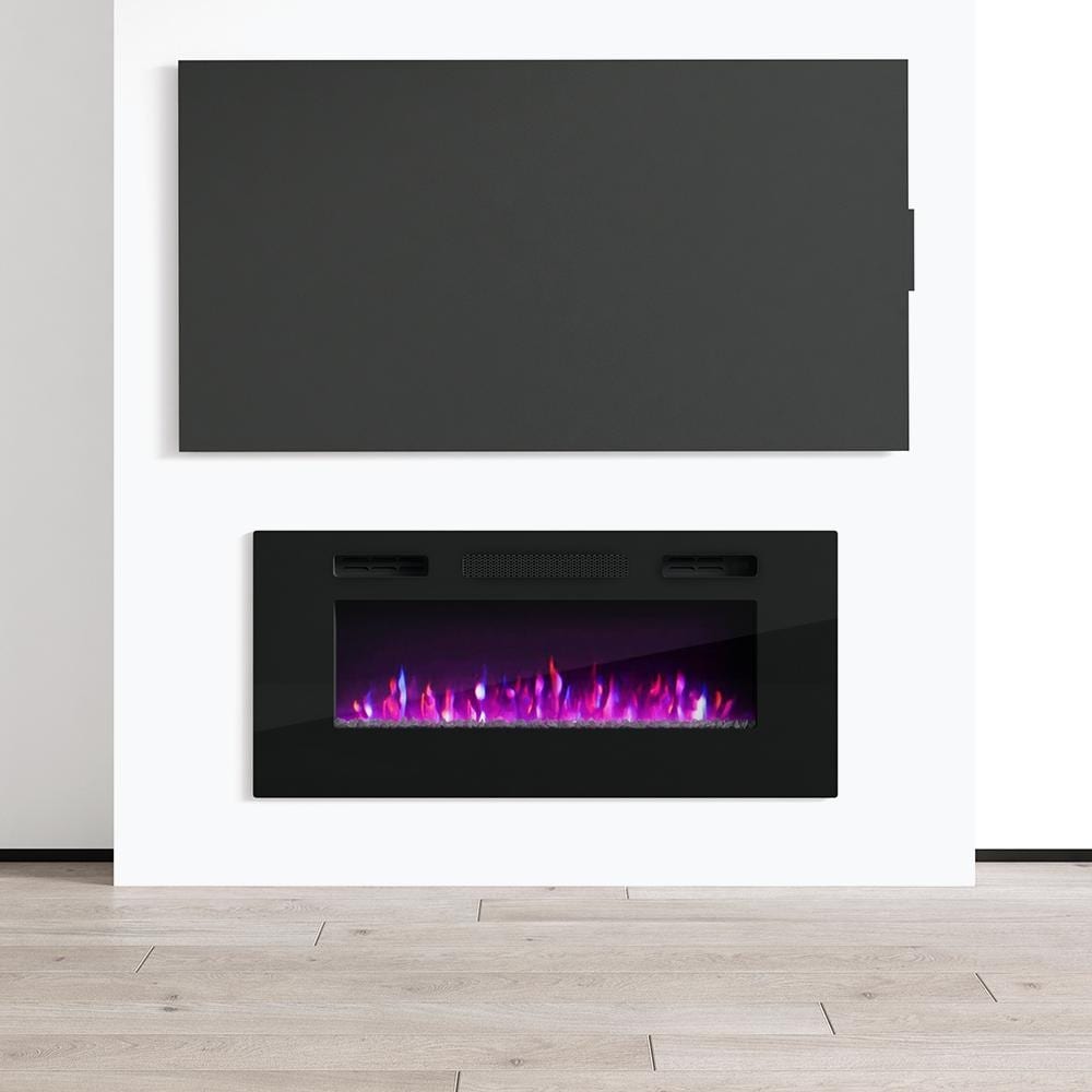 EFire1 40 inch Recessed Wall mounted Electric Fireplace Heater