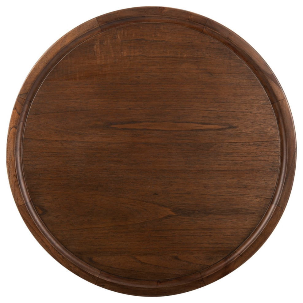 Vine Round Pedestal Coffee Table  Dark/Walnut   Transitional   Coffee Tables   by Rustic Home Furniture Deco  Houzz