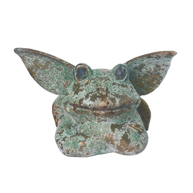 Transpac Resin 5 25 In Gray Spring Enchanted Frog Decor