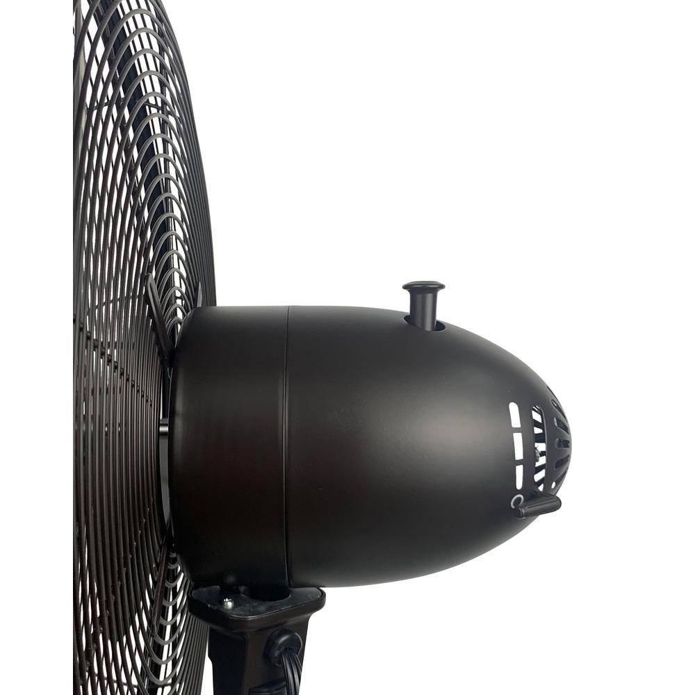 Hunter Retro 16 in. 3 Speed All-Metal Pedestal Fan with Wide Oscillation in Oil-Rubbed Bronze 90444