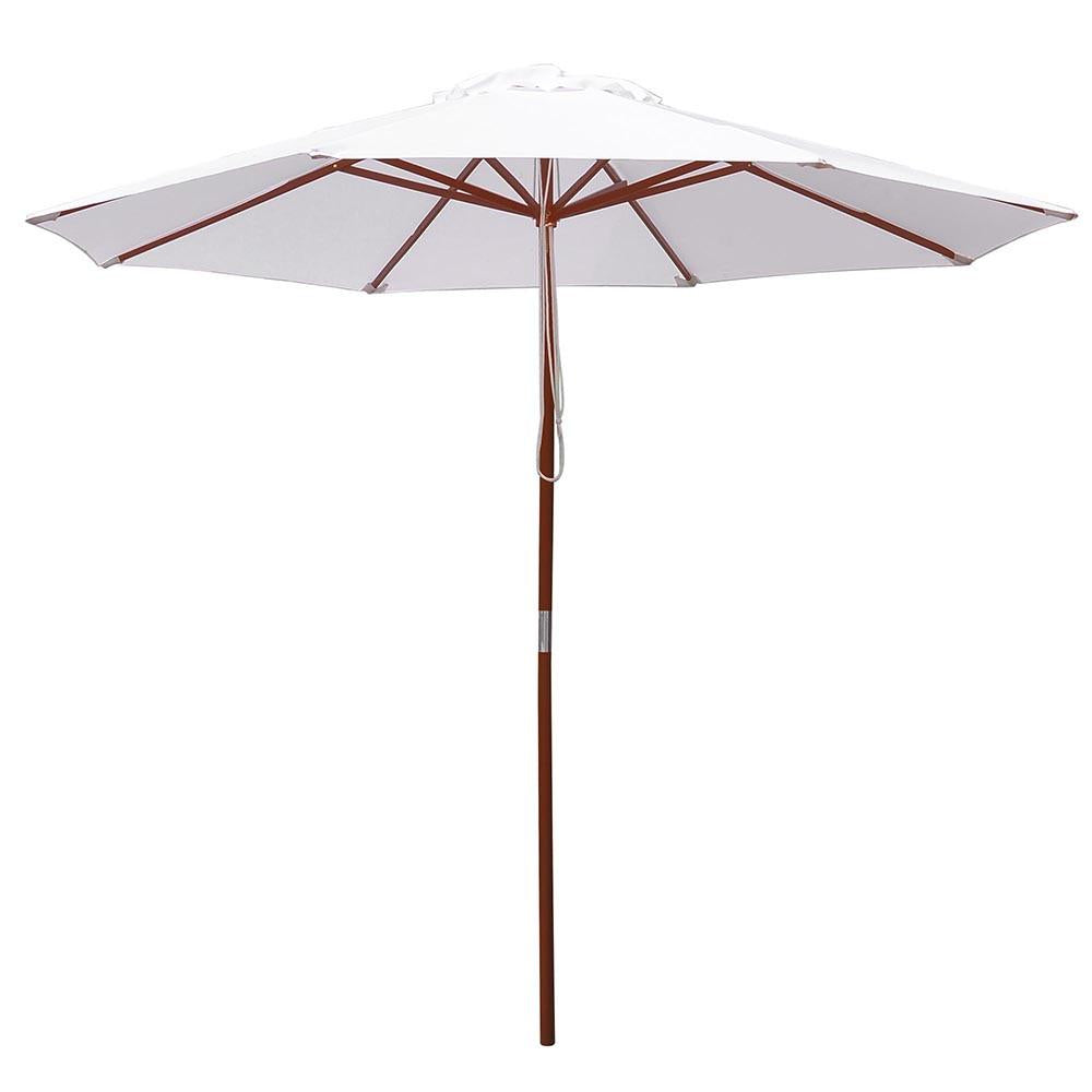 Yescom 9ft Patio Wood Market Umbrella Multiple Colors