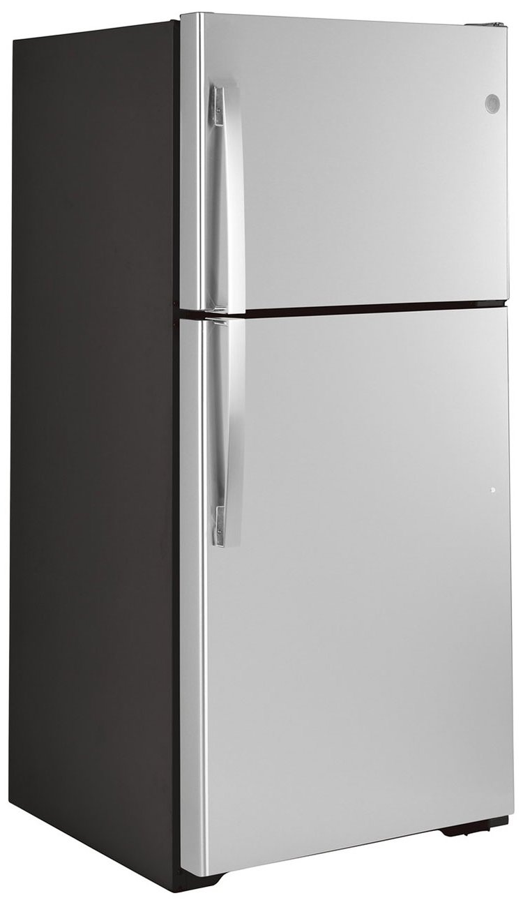 GE 21.9 Cu. Ft. Fingerprint Resistant Stainless Steel Garage Ready Top-Freezer Refrigerator