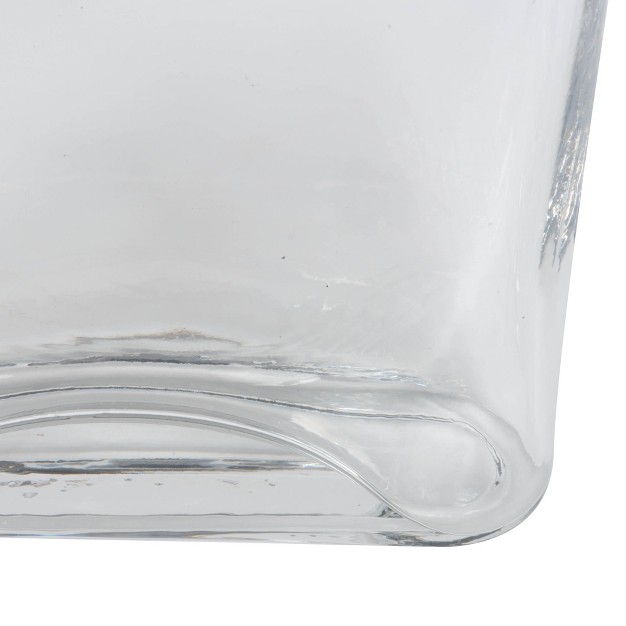 Clear Glass Pill Shapped Container