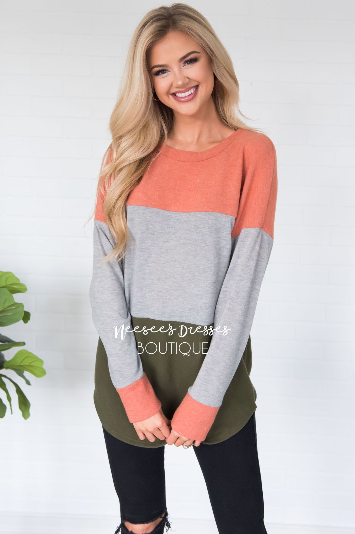 Darling Be Mine Color Block Sweater