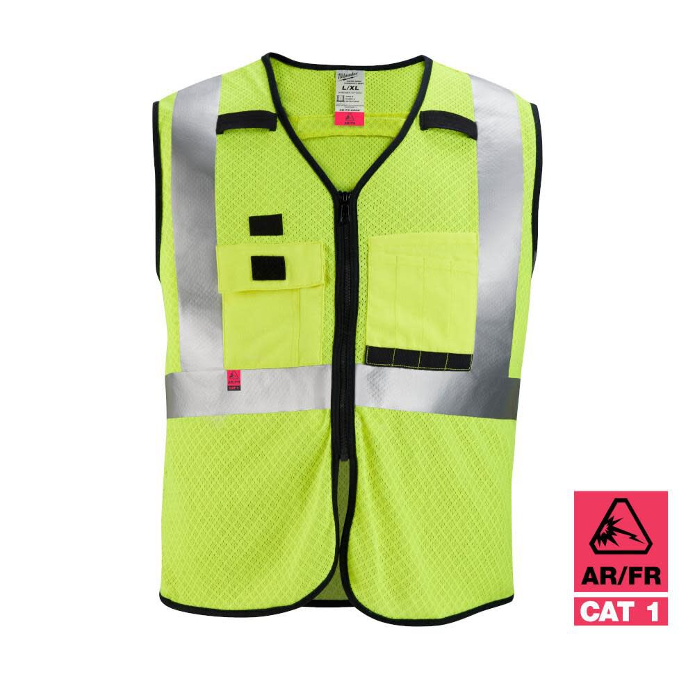 Milwaukee High Vis Safety Vest Class 2 Mesh AR/FR Cat 1 48-73-5201M910 from Milwaukee