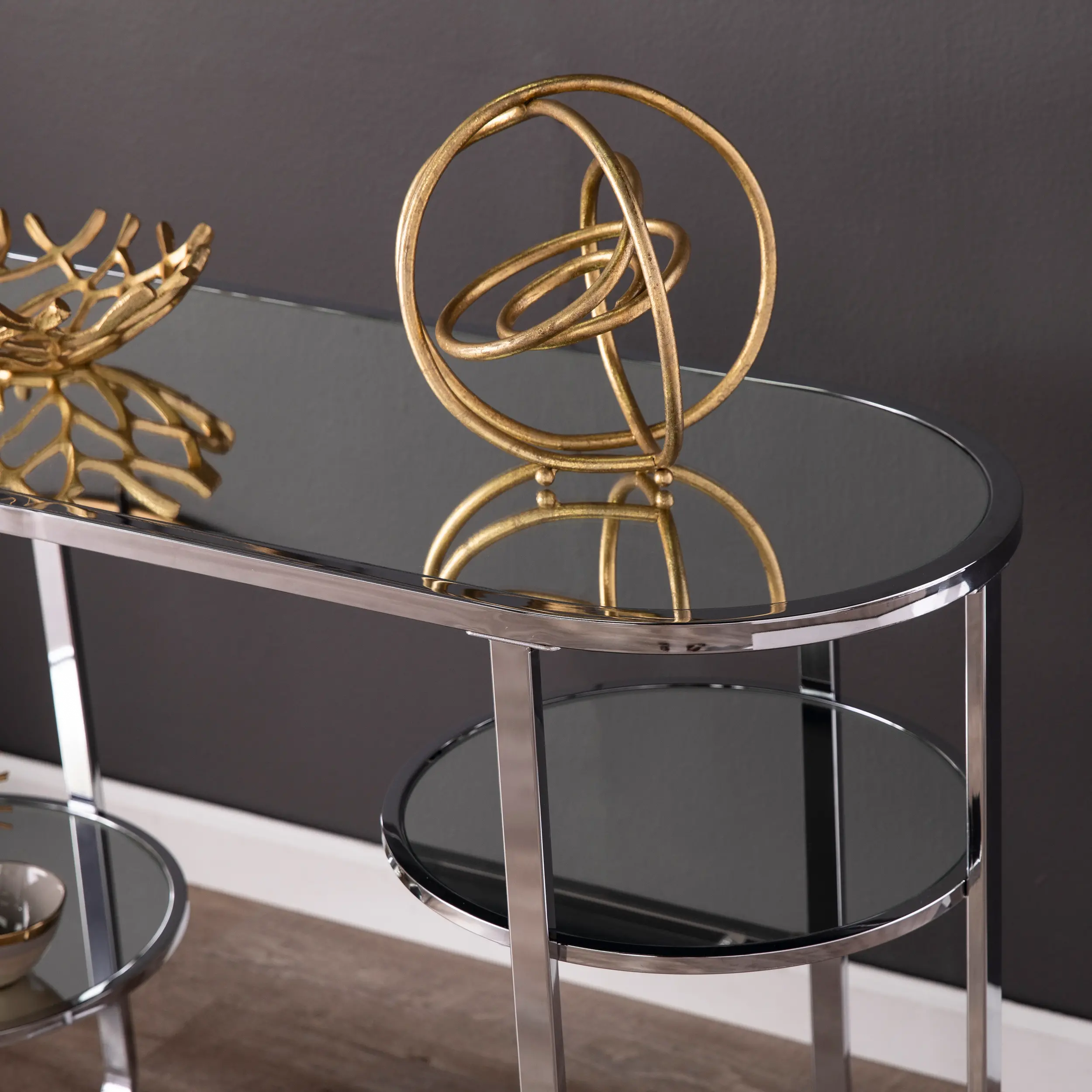 Maxina Mirrored Console Table