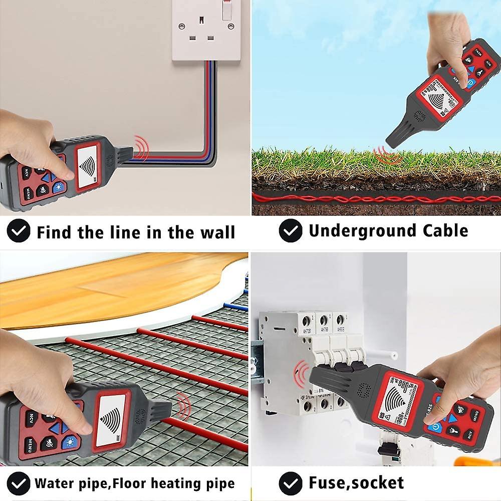 Wire Tester Portable Locator Wire Tracker Detecting Wall And Underground Cables