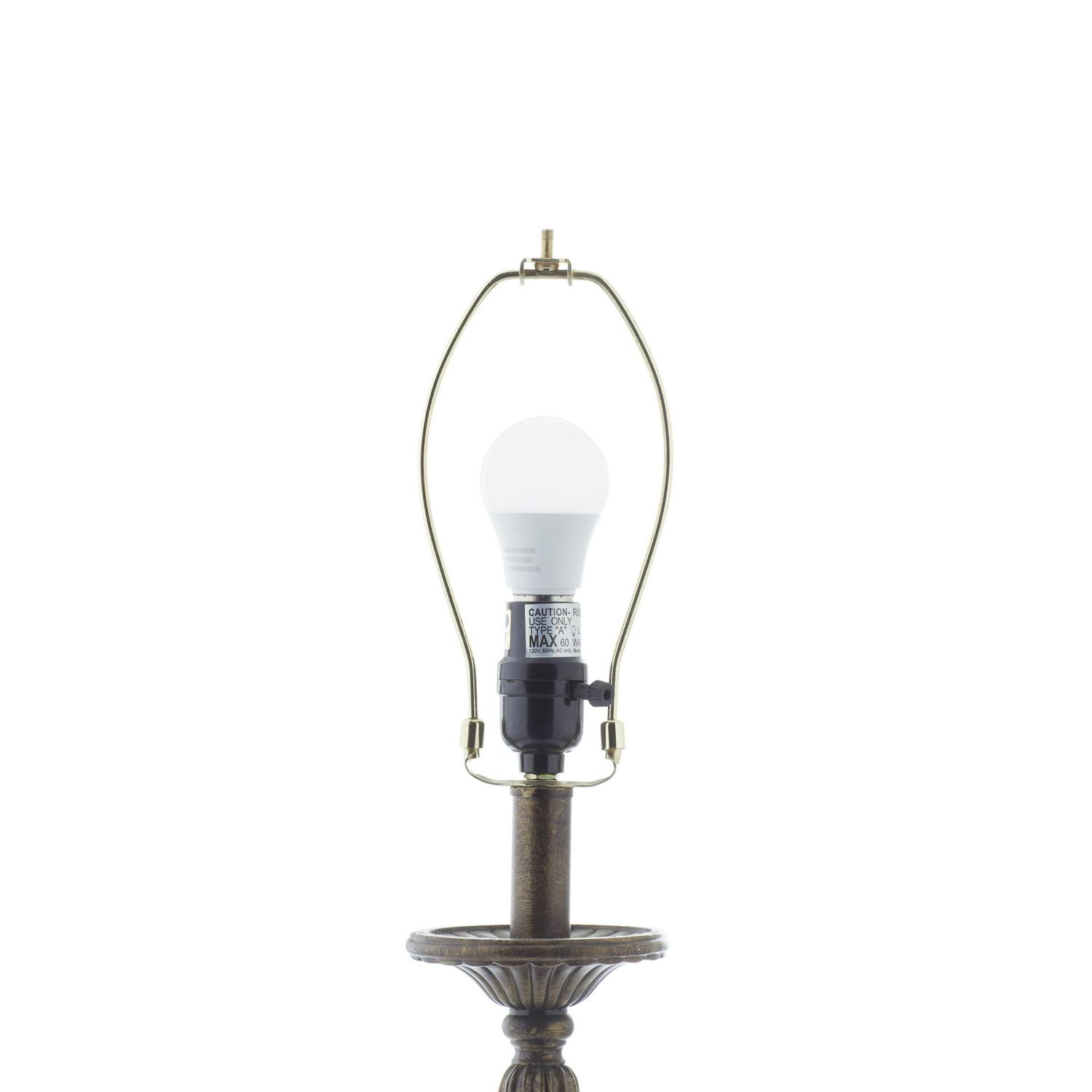 DecMode Bronze Polystone Tuscan Buffet Lamp 34