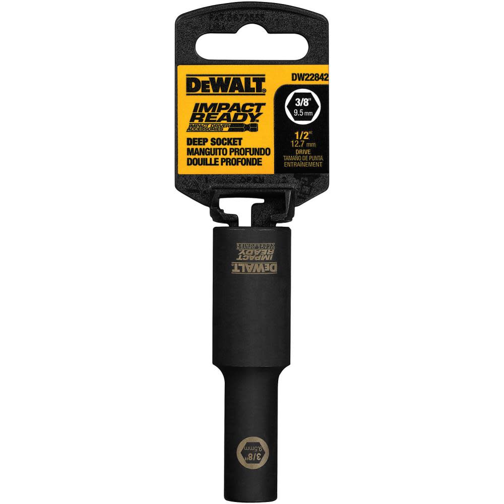 DEWALT 3/8 Deep Imp Ready SKT 1/2DR DW22842 from DEWALT