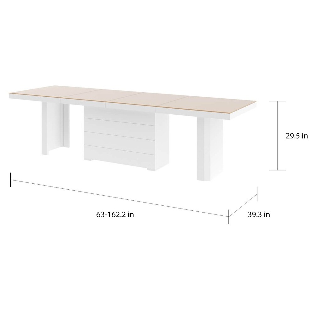 VOLOS Extendable High gloss Modern Dining Table