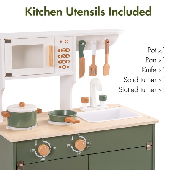 Bohemian style Vintage Green Kitchen Playset  Wond...