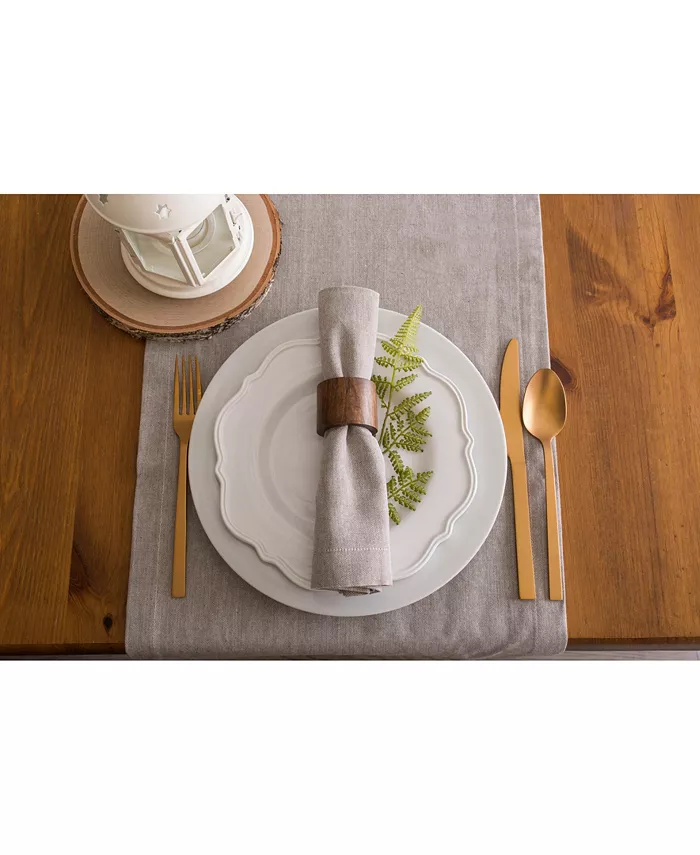 Design Imports Solid Chambray Table Runner 14 x 108