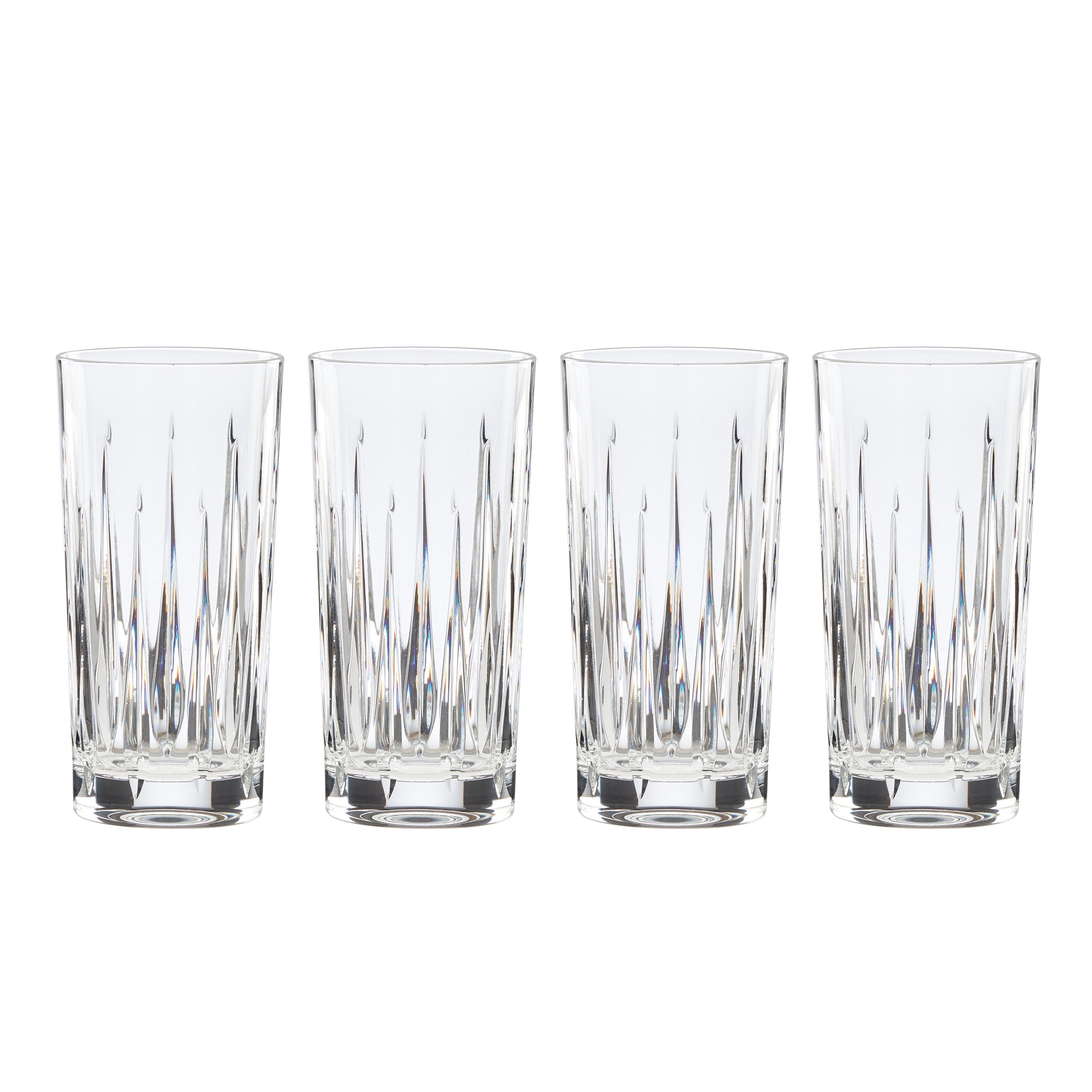 Soho Crystal Highball Glasses, Set of 4