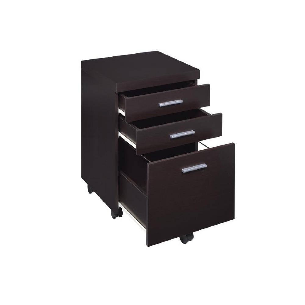 Coaster Home Furnishings Skylar 3-drawer Mobile File Cabinet Cappuccino 800894