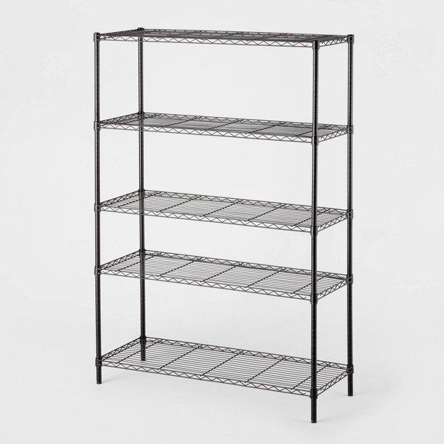 5 Tier Wide Wire Shelving