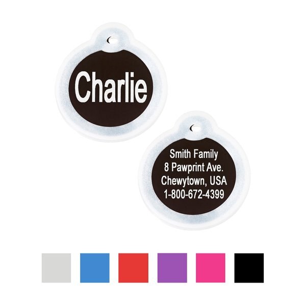 GoTags Anodized Aluminum Personalized Silencer Dog ID Tag