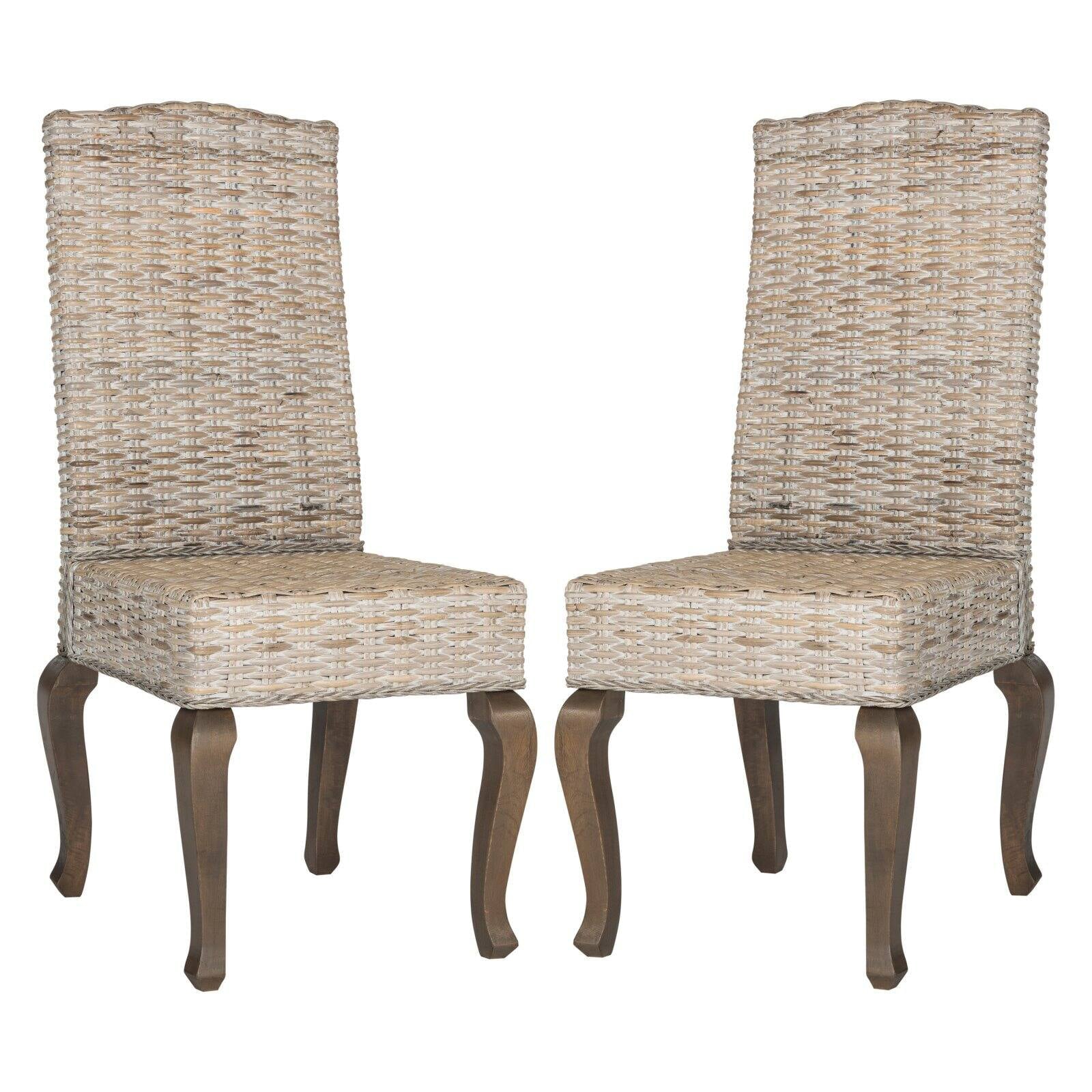 Safavieh Milos Wicker Dining Side Chair - Set of 2