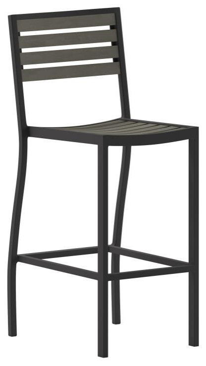 Gray Wash Patio Bar Stool   Transitional   Outdoor Bar Stools And Counter Stools   by PARMA HOME  Houzz