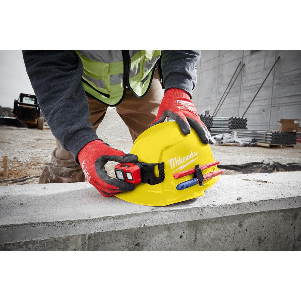 Milwaukee White Front Brim Vented Hard Hat with 6pt Ratcheting Suspension Type 1 Class C 48-73-1220 from Milwaukee