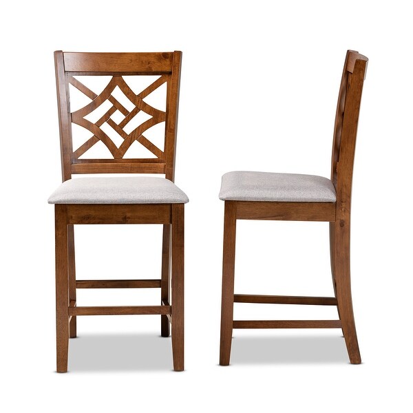 Nicolette Modern and Contemporary Transitional 2-PC Counter Stool Set