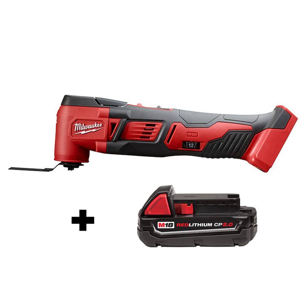 MW M18 18V Lithium-Ion Cordless Multi-Tool with 2.0 Ah Compact Battery 2626-20-48-11-1820