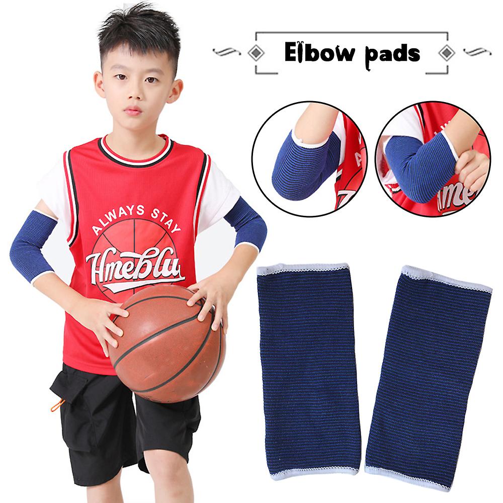 1 Pair Kids Elbow Brace Knit Compression Elbow Support Sleeve Arm Restrains