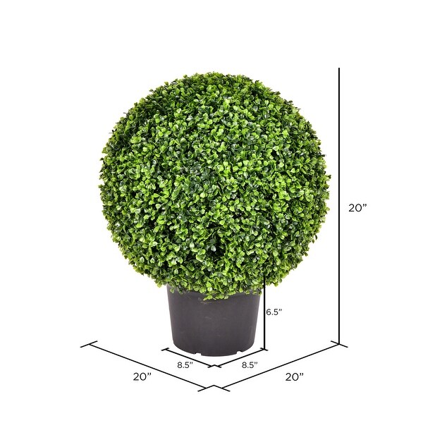 Vickerman 20 Artificial Green Boxwood Ball.