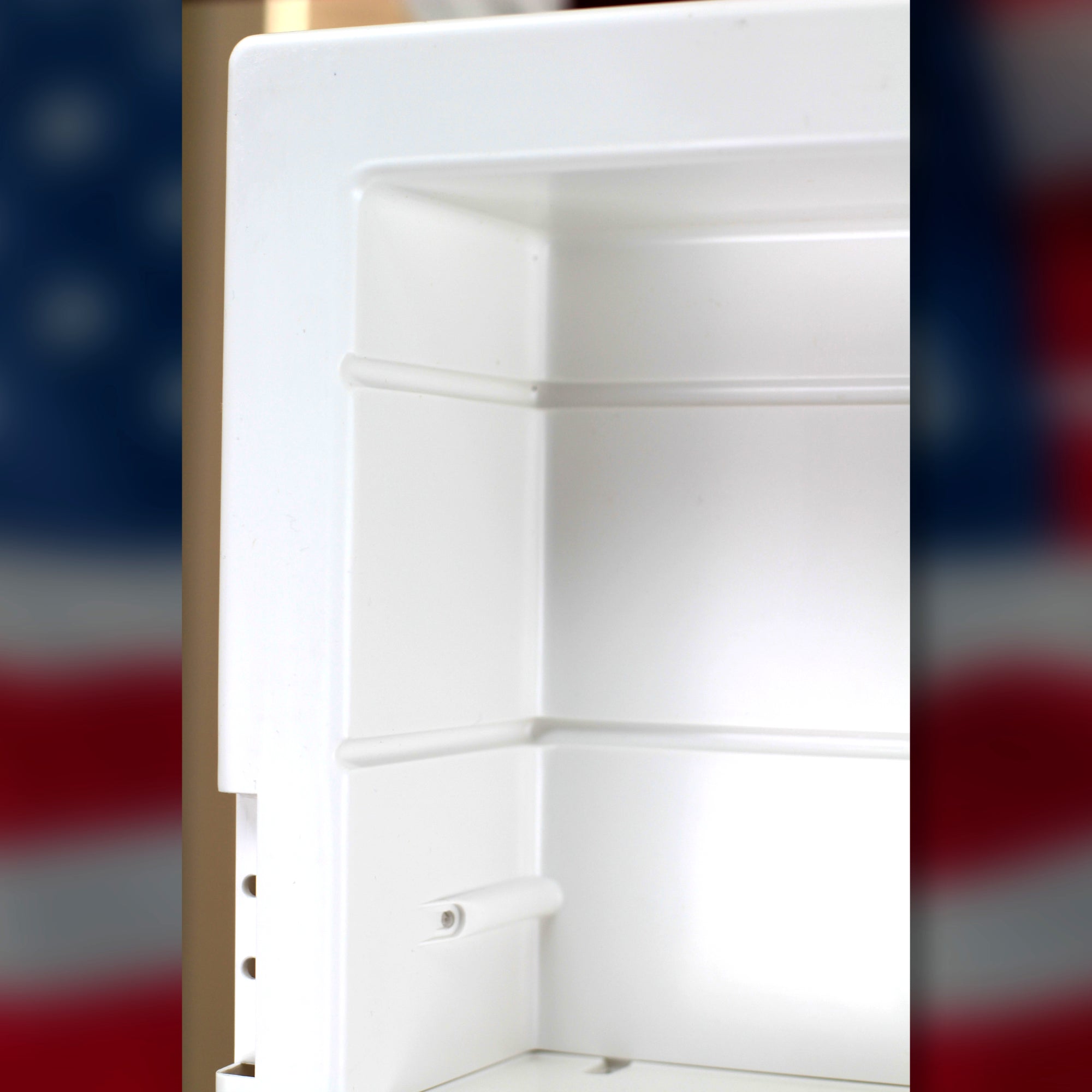 27-2-36-00 Altair 16 in. x 36 in. x 3-1/2 in. Frameless Recessed 1 Door Medicine Cabinet with 12 Shelves and Broad Bevel Mirror