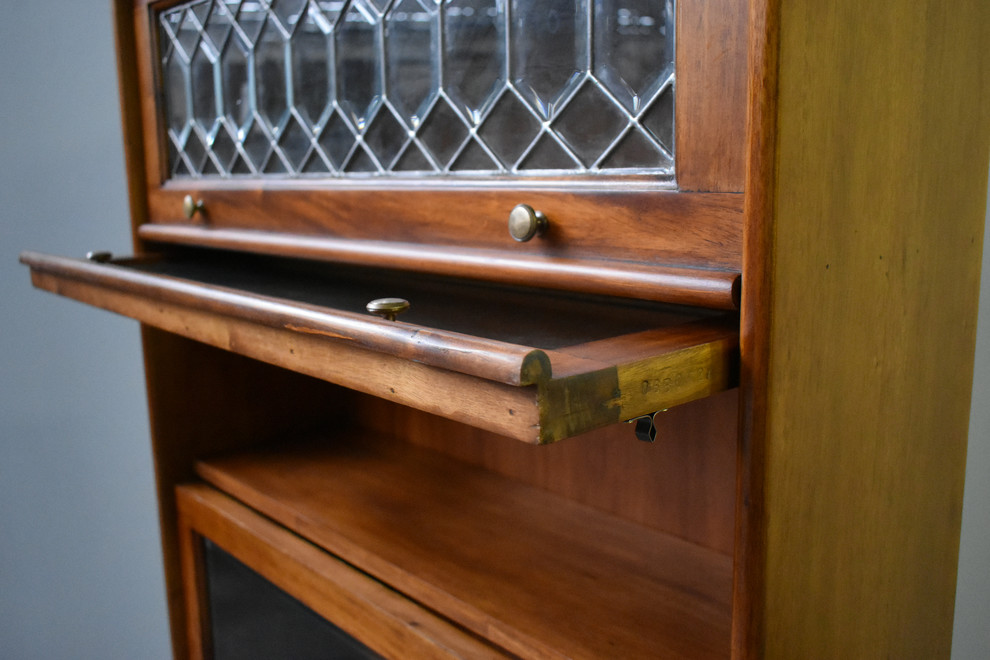 Legacy Solid Mahogany Wood 5 Stack Barrister Bookcase   Traditional   Bookcases   by Crafters and Weavers  Houzz