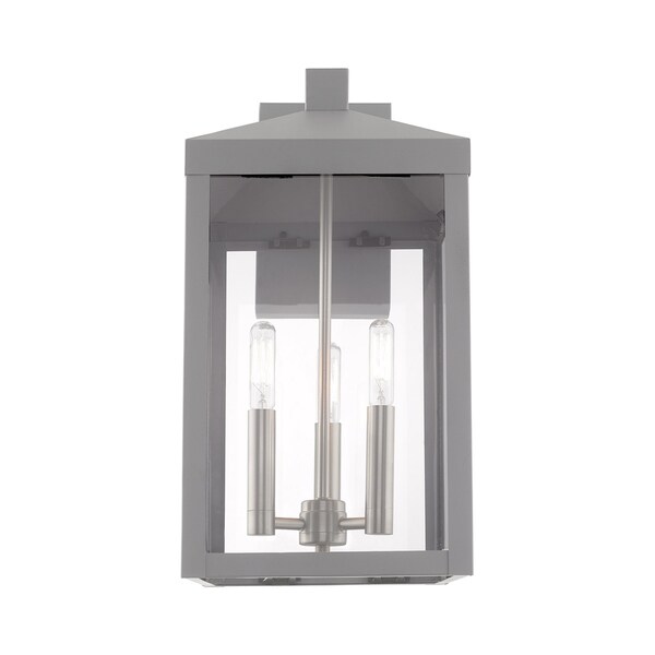 Livex Lighting Nyack 3-Light Outdoor Wall Lantern - 8.25