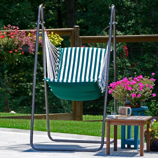 Soft Comfort Swing Chair amp Stand With Sunbrella Algoma