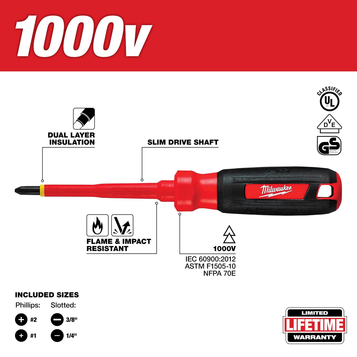 MW Insulated Screwdriver Set 4 pc