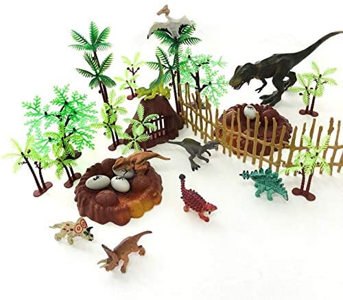 Taken All Dinosaurs Toys Set， 30 Piece