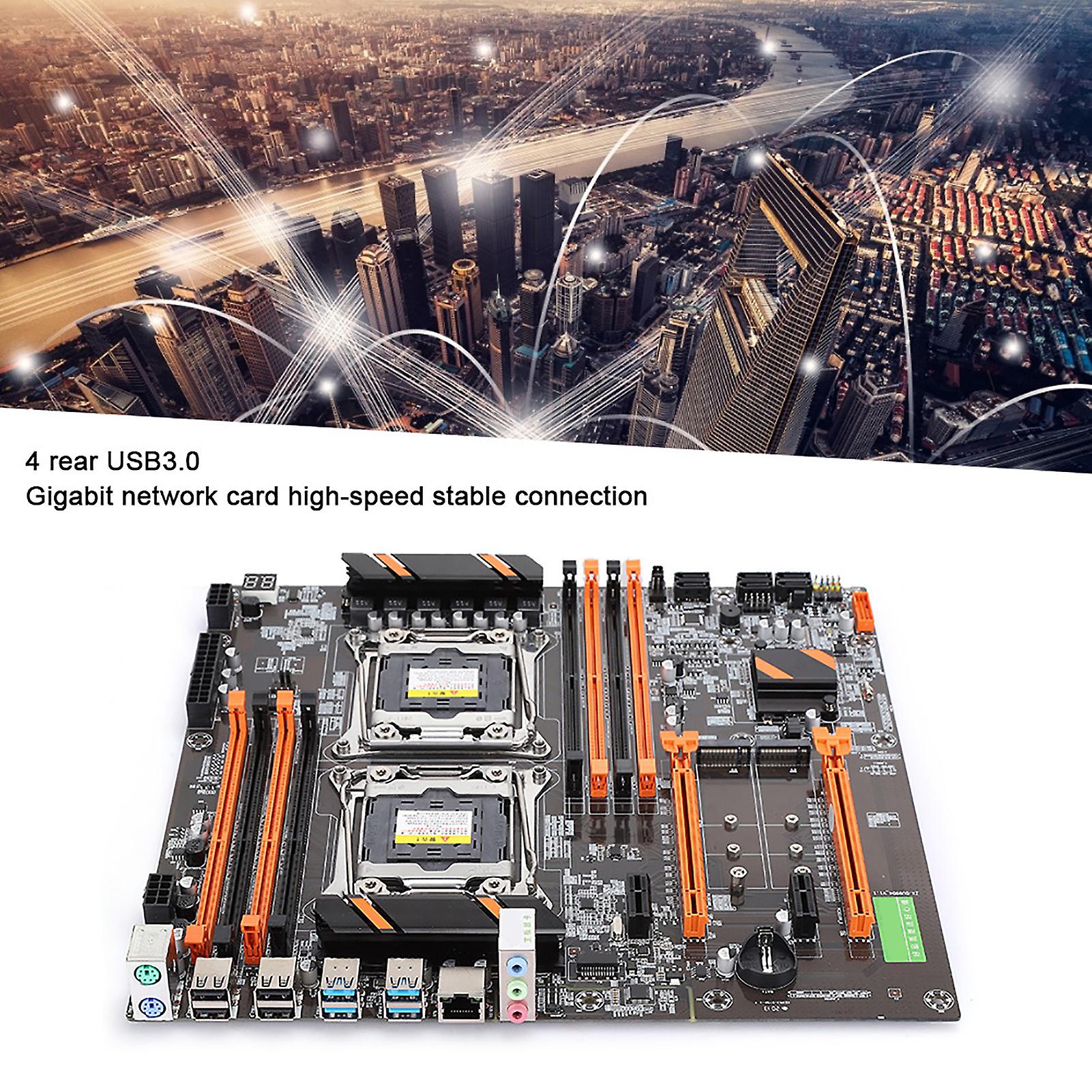 Dual Socket Desktop Motherboard 2011-3 Pin Ddr4 For Studio Computer Game Simulator E5cpu