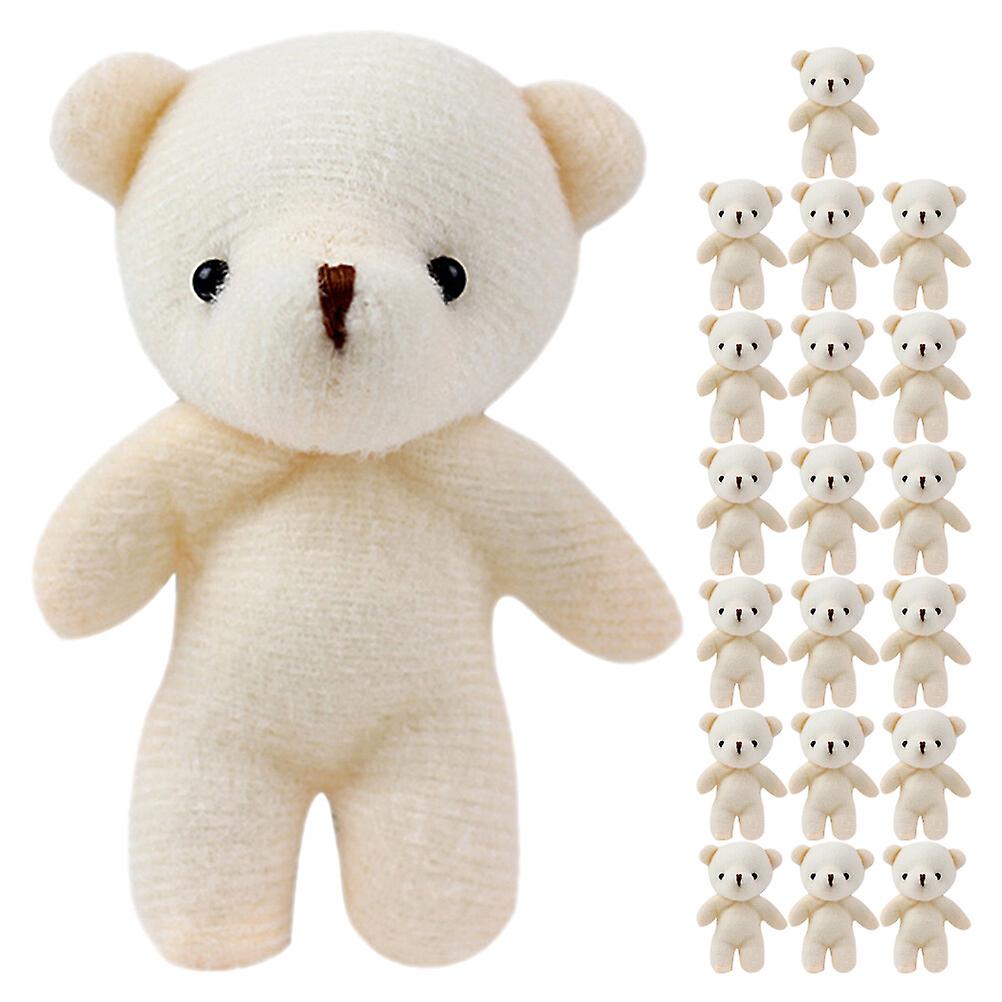 20pcs Little Bear Toys Stuffed Tiny Bear Soft Tiny Bear Diy Mini Bear Decorations