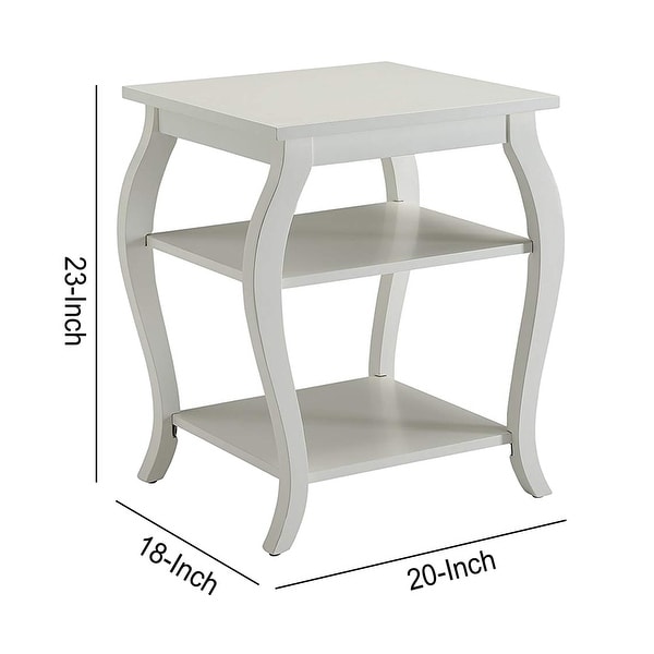 Becci End Table， White