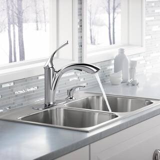 KOHLER Mistos Single Handle Pull Out Sprayer Kitchen Faucet in Polished Chrome R72510-SD-CP