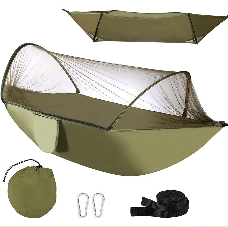 WINPOLAR 2023 Custom Logo Super Large Relaxing Double Travel Nylon Parachute easy setup hammock tent